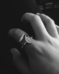 Close-up of cropped hand