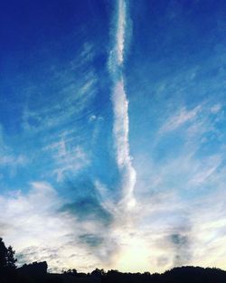 Low angle view of cloudy sky