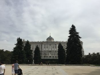 View of historical building against cloudy sky