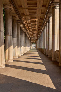 Corridor of historic building