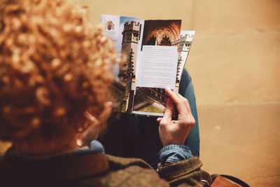 Woman holding camera
