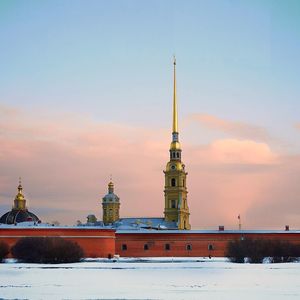 View of building against sky during winter