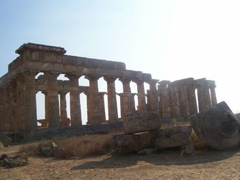 Old ruins against clear sky