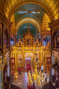 Interior of church