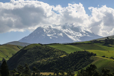 Scenic view of landscape against sky