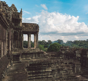 Old temple against sky