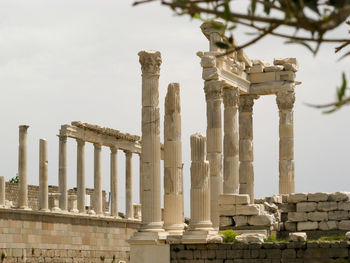 Exterior of temple against sky