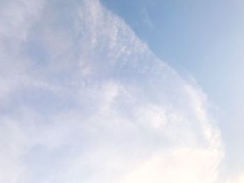 Low angle view of clouds in sky