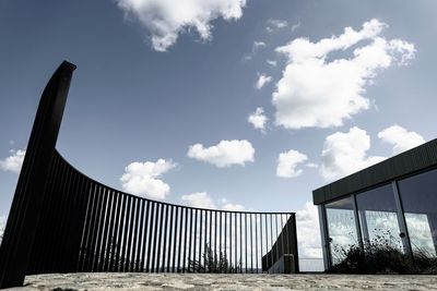 Low angle view of built structure against sky