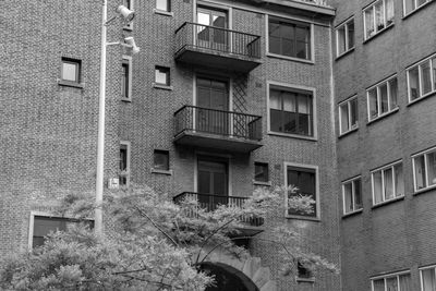 Low angle view of residential building