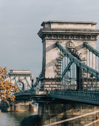 Bridge over river in city