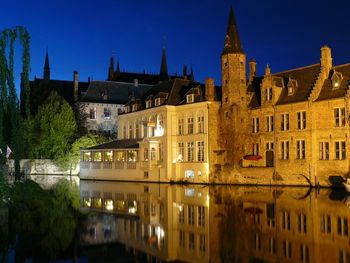 Buildings against blue sky