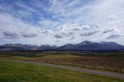 Scenic view of landscape against sky