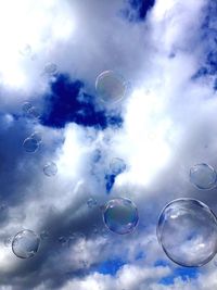 Low angle view of cloudy sky