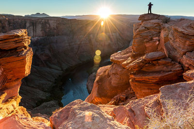 Rock formations at seaside