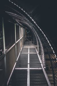 Low angle view of illuminated bridge