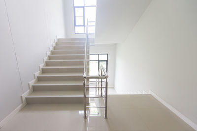 Low angle view of staircase in building