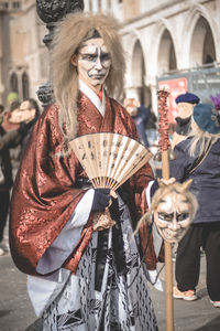 Young woman wearing traditional clothing