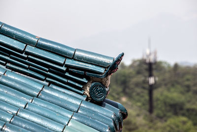 Roof of doseonsa against sky