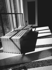 Shadow of trees on sunny day