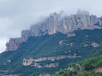 View of rocky mountain against sky
