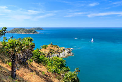 Scenic view of sea against sky