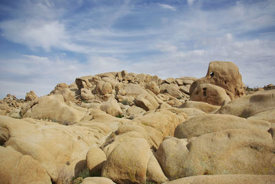 Rocks against sky