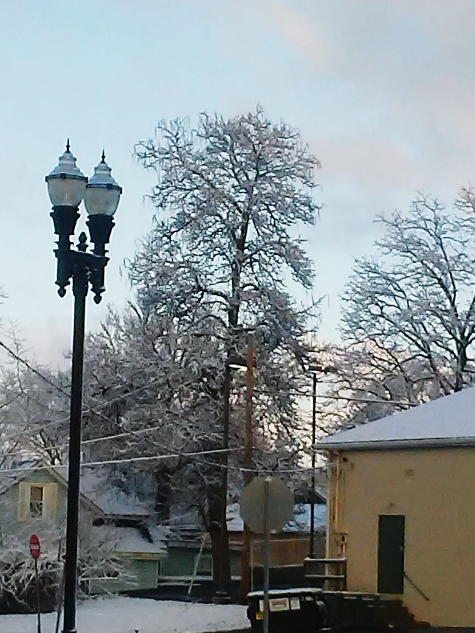 STREET LIGHT AGAINST SKY