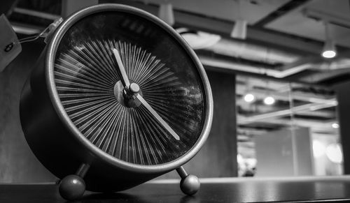 Low angle view of electric fan