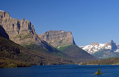 Jagged peaks of the st mary valley in glacier national park