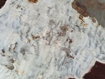 High angle view of text on paper