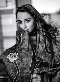 Portrait of beautiful young woman