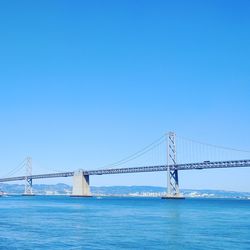 View of bridge over sea