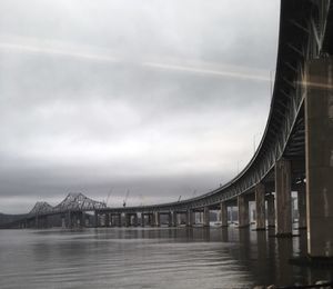 Built structure against cloudy sky