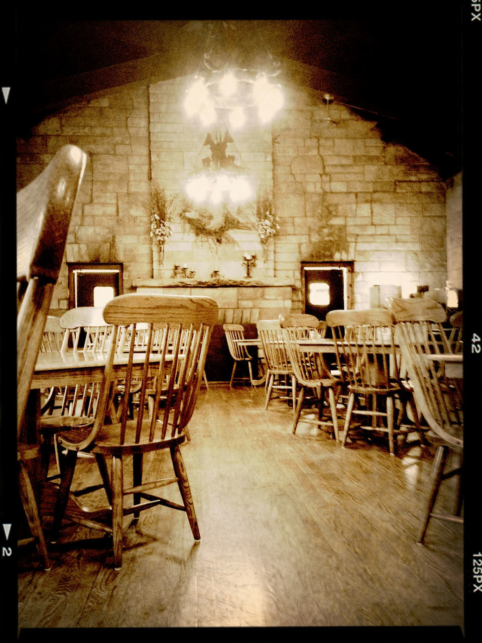 chair, indoors, empty, absence, architecture, built structure, table, window, house, furniture, abandoned, auto post production filter, seat, transfer print, interior, no people, building exterior, old, day, home interior