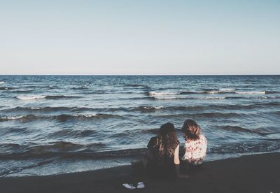 Silhouette of man on beach