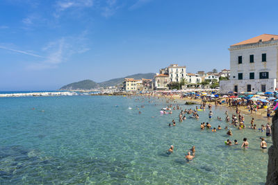 Group of people on beach