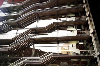 Low angle view of spiral staircase