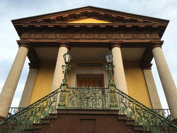 Low angle view of historical building