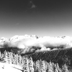 Scenic view of snow field against sky