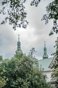 Low angle view of church against sky