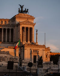 Low angle view of statue