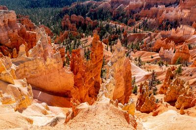 Panoramic view of rock formations