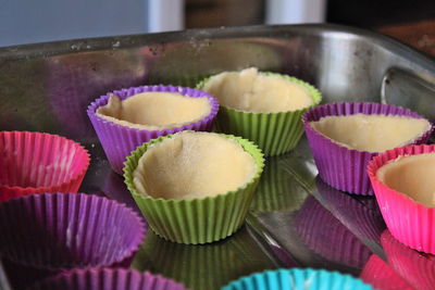 Close-up of cupcakes