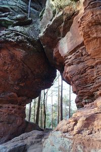 View of rock formations