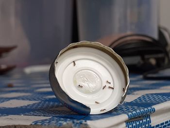 Close-up of drink on table