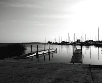 Pier on lake