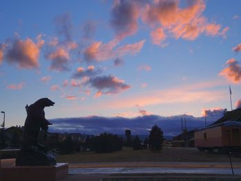 View of cloudy sky at sunset