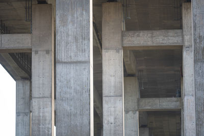 Low angle view of bridge in building