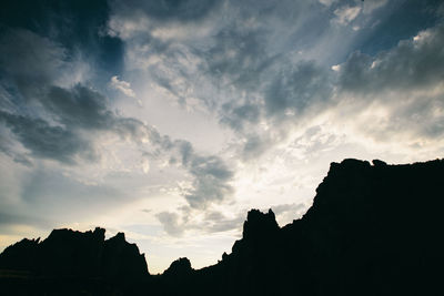 Silhouette of sky at sunset